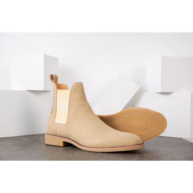 Giày chelseaboot lộn tan | BigBuy360 - bigbuy360.vn