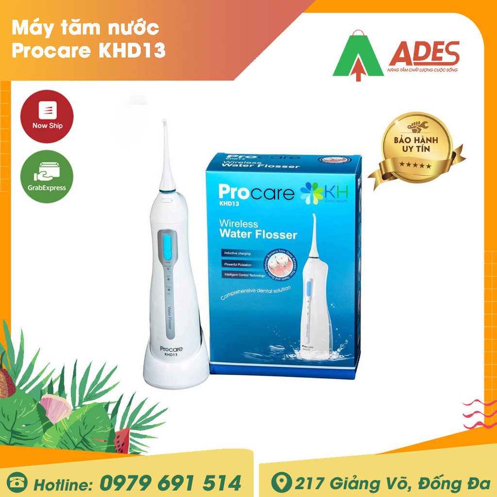 Máy tăm nước Procare KHD13 | BẢO HÀNH Chính hãng - Tặng ngay 01 mặt nạ Wonjin dưỡng trắng - Mua kèm Deal Shock