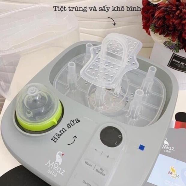 Máy Tiệt Trùng Sấy Khô Và Hâm Sữa Đa Chức Năng Moaz Bebe MB005 (Bảo hành 12 tháng)