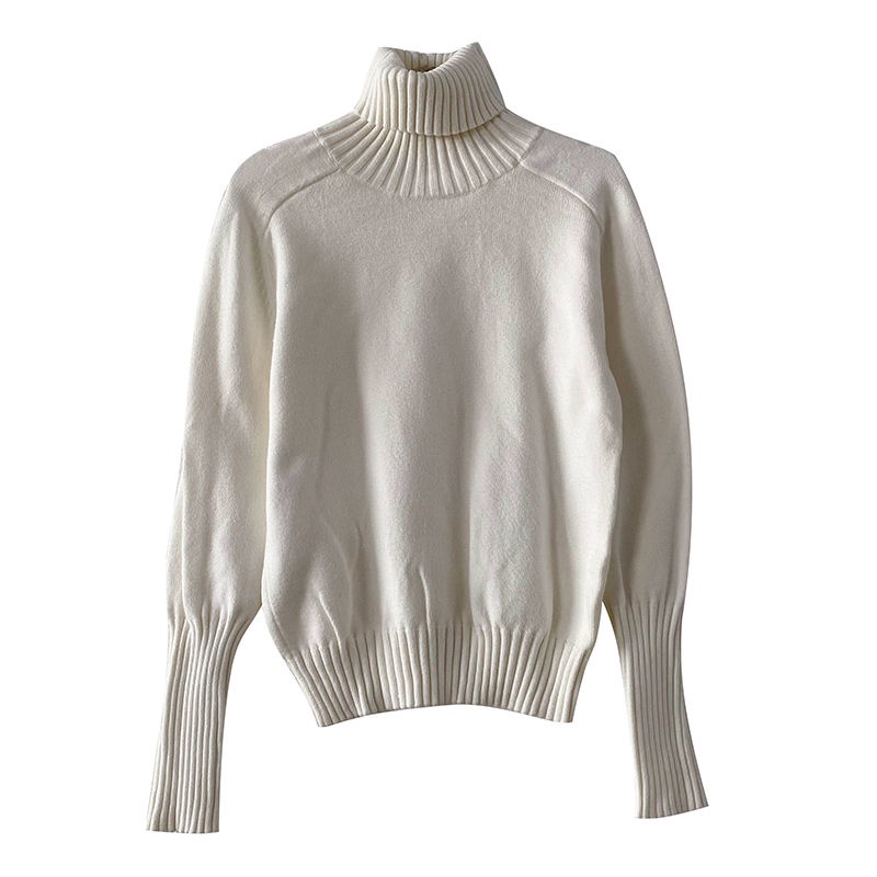 Áo Sweater Cổ Cao Kẻ Sọc Kiểu Nhật Bản Thiết Kế Đơn Giản Hợp Thời Trang