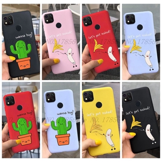 Xiaomi Redmi 9C / Redmi 9A / Redmi 9 Case Cartoon Cactus Banana Candy Color Soft Silicone Phone Casing