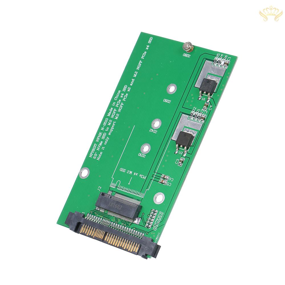 New  NVME to NGFF M-KEY Adapter Card U.2 to M.2 PCI-E Converter Card PCI-E 4X Interface and SATA Power Supply
