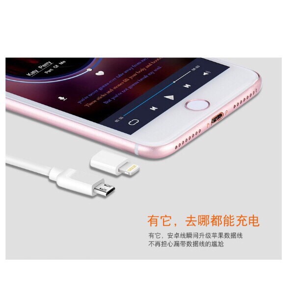 (Giá Sốc) Đầu Chuyển Micro USB Sang Lightning -chân Iphone