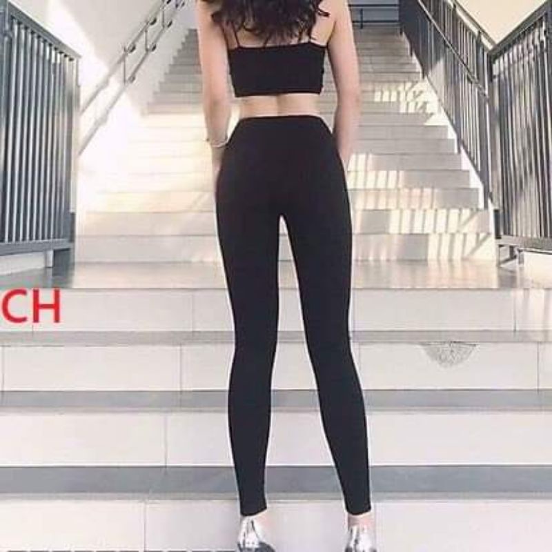 quần legging dáng dài co giãn 4 chiều mặc cực thích