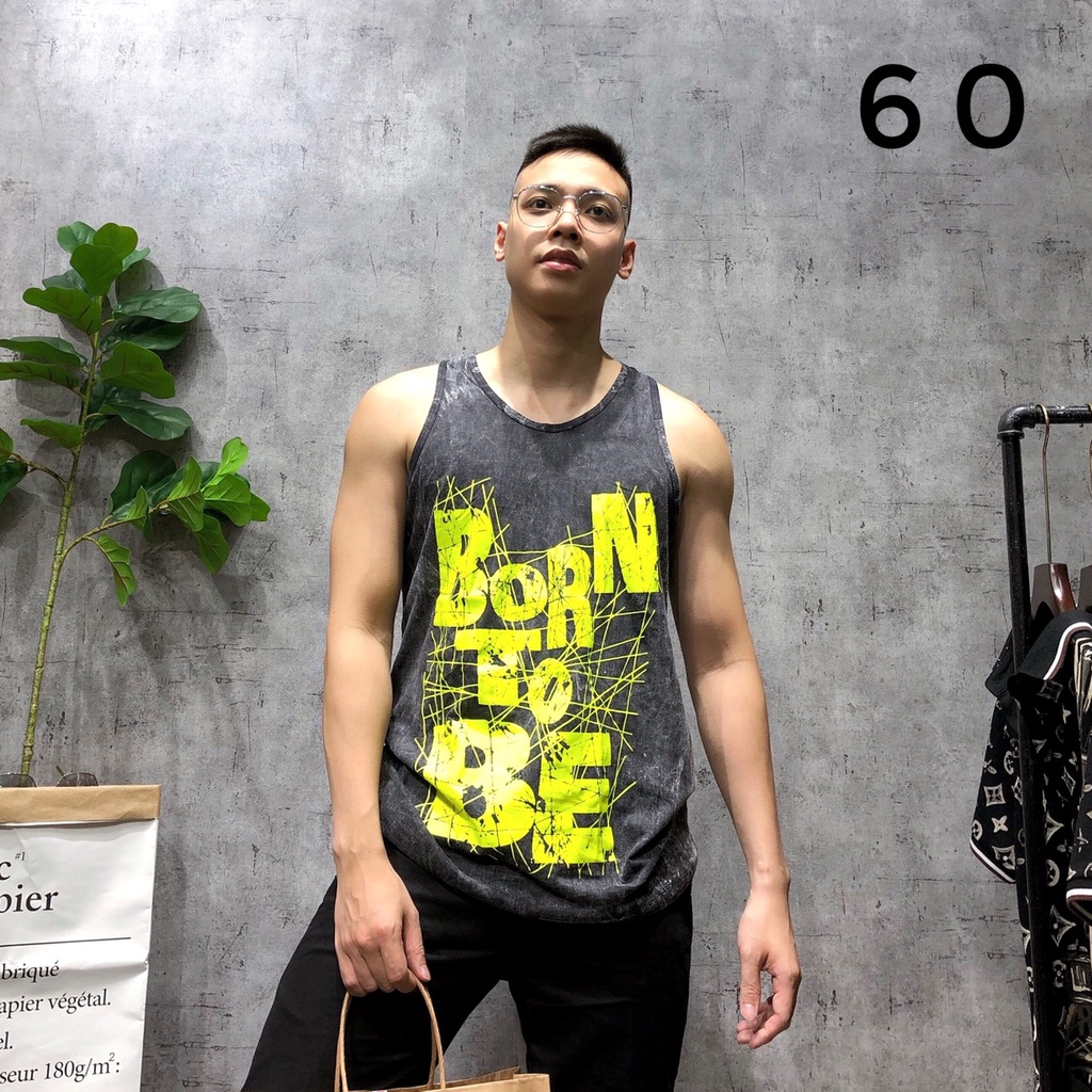 Áo tanktop thái lan áo sát nách gym thể thao bigsize họa tiết đầu lâu cotton cao cấp xuất khẩu SNTL 56