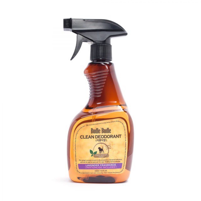 Xịt Khử Mùi Dưỡng Lông Cho Chó Mèo Budle'Budle. Nước hoa khử mùi cho chó. Nước hoa cho mèo. Chai 530ml.