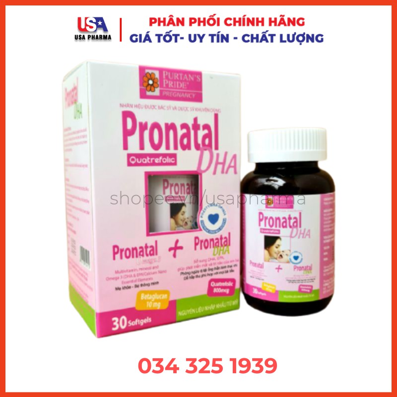 Pronatal DHA bổ sung vitamin khoáng chất cho mẹ bầu - Hộp 30 viên