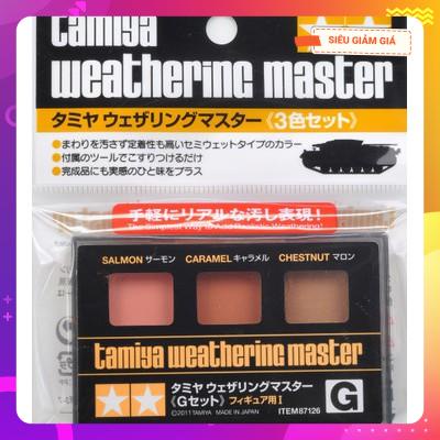 Bộ TAMIYA 87126 Weathering Master G set - Salmon, Caramel, Chestnut