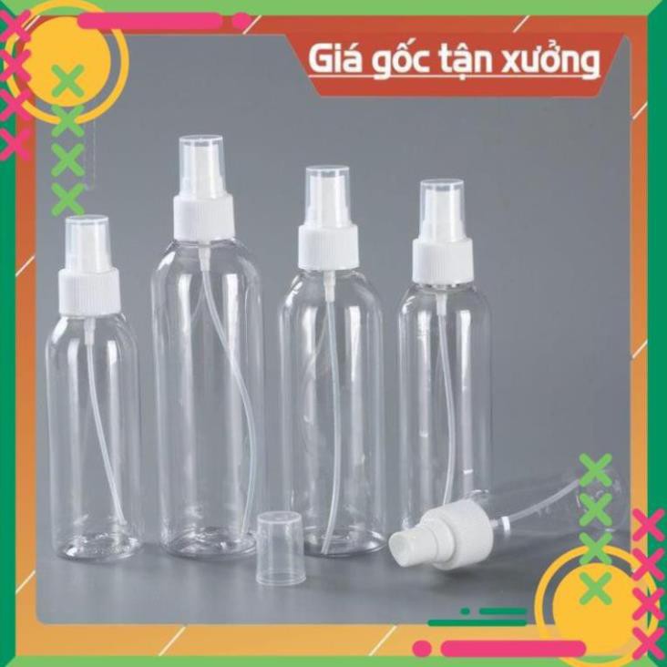 Chai Xịt Phun Sương ❤ RẺ VÔ ĐỊCH ❤ Chai nhựa pet xịt phun sương 150ml,200ml,250ml , chai lọ chiết mỹ phẩm .