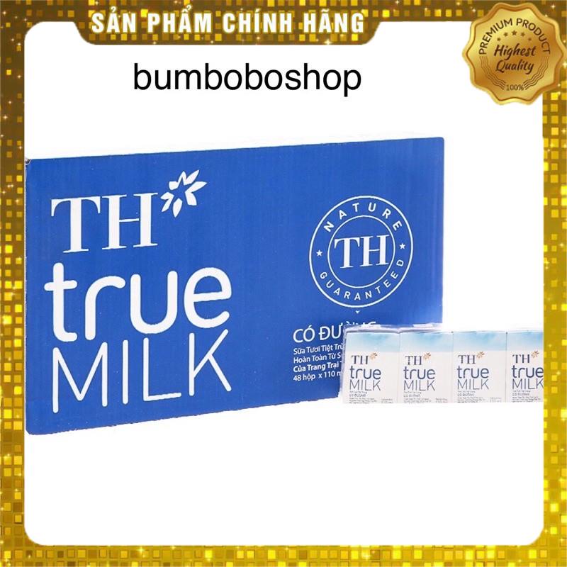 Sữa TH true milk có đường/ít đường/không đường hộp 110ml