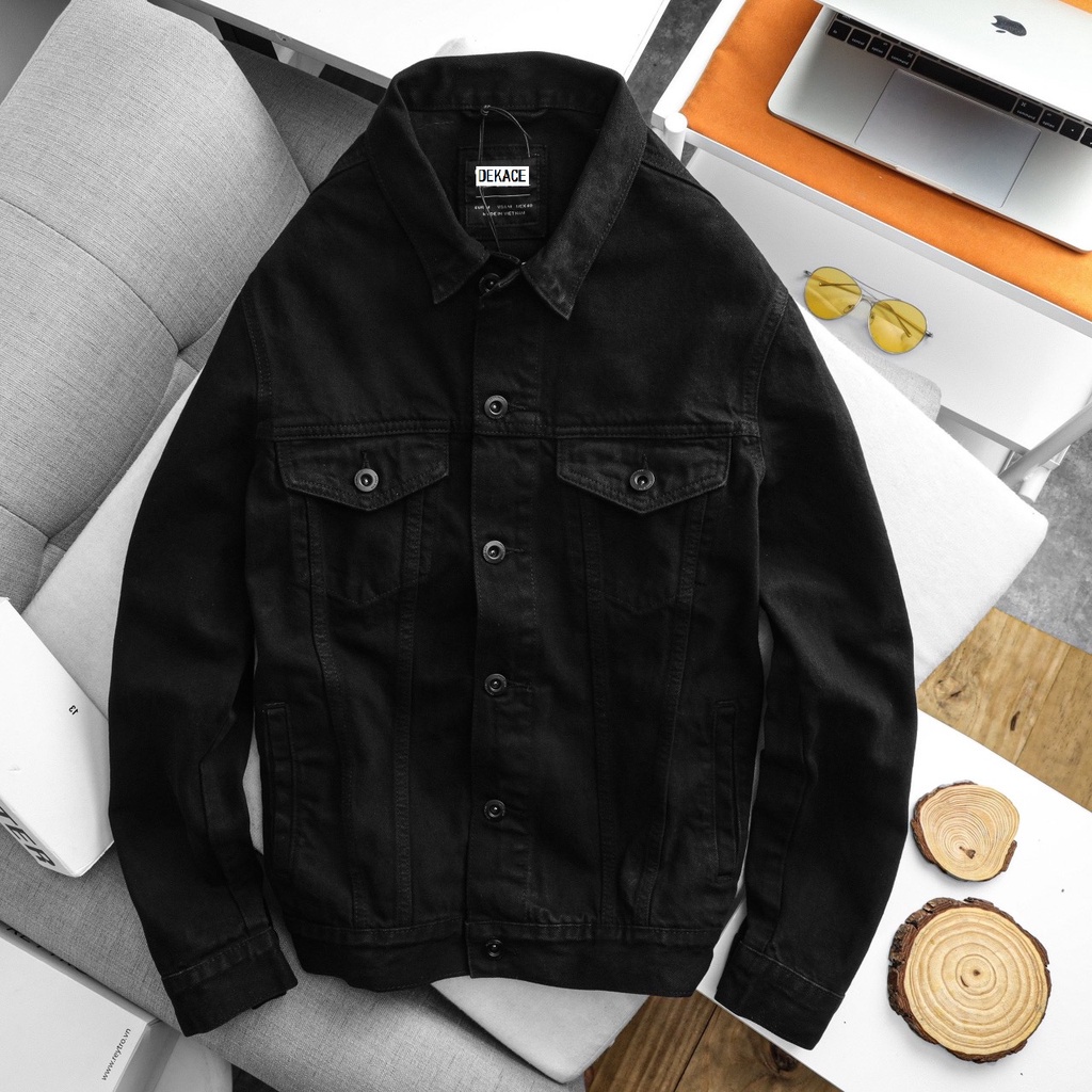 Áo khoác bò nam, áo khoác jeans denim cao cấp, chất liệu dày dặn, đứng form, cúc đồng chống hoen gỉ Andy Denim