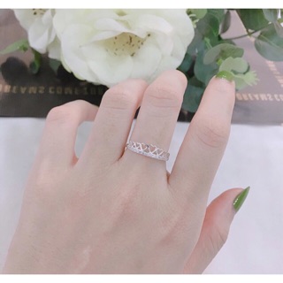 Nhẫn nữ bạc ta nhiều hình tim đan xen XƯỞNG BẠC PHƯƠNG CẢNH CPJ