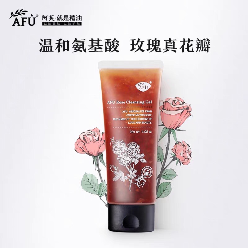 sữa rửa mặt tinh dầu hoa Hồng afu