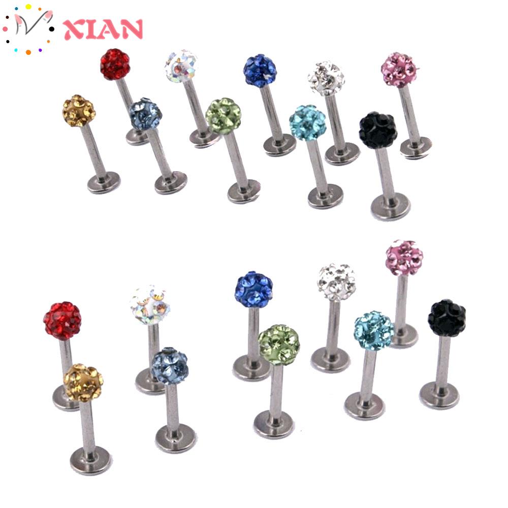 (Hàng Mới Về) Khuyên Xỏ Cơ Thể Bằng Thép Không Gỉ Nhiều Màu Thời Trang Cho Nữ