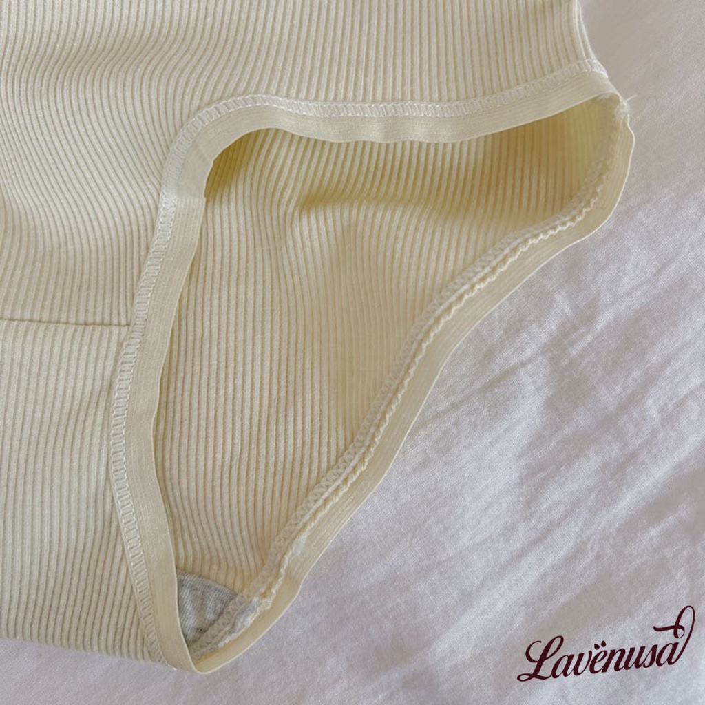 Quần lót nữ cotton gân tăm kháng khuẩn mềm mại thoáng khí LAVENUSA QL84