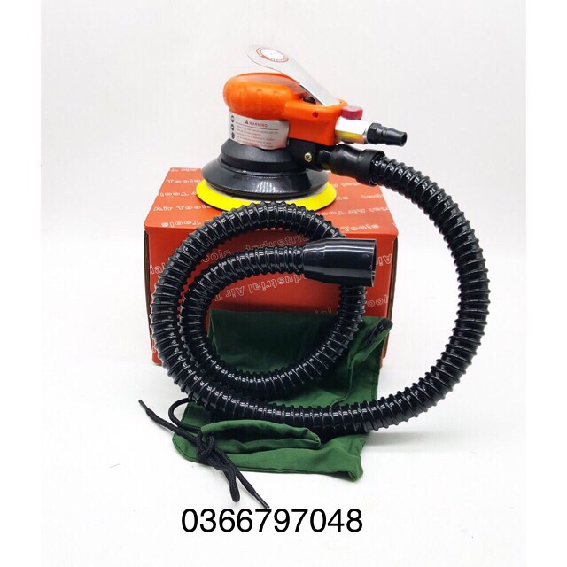 Máy trà nhám hơi phi 125 YUNICA có hút bụi dùng hơi