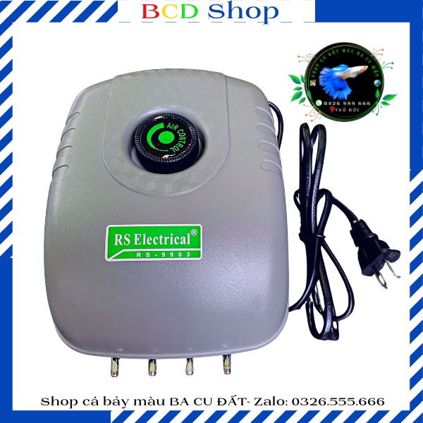 Máy thổi khí oxi 4 vòi siêu êm - RS - 9903
