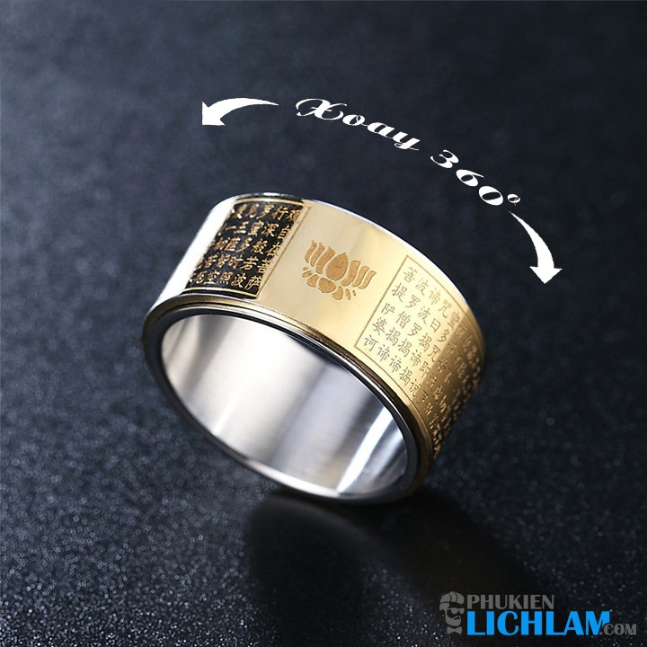 Nhẫn nam khắc Bát Nhã Tâm Kinh