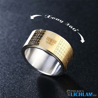 Nhẫn nam khắc Bát Nhã Tâm Kinh