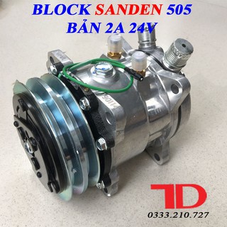 Block Máy Lạnh Ô Tô 505 bản 2A loại 24V