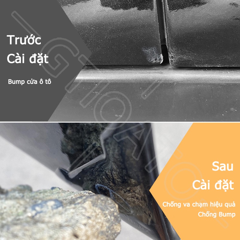 GTIOATO ChốNg Va ĐậP CửA Ô Tô Dán Góc Cửa Ô Tô Miếng Dán Chống Trầy Xước Ô Tô Miếng Dán Xe Trang Trí Ô Tô Cho Volkswagen Tiguan Polo Golf MK7 Jetta MK6 Touran Beetle Teramont Scirocco Passat