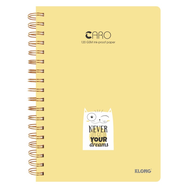 [Tặng quà] Sổ KLONG Caro lò xo kép B5- 200 trang; MS: 297 ( Nhiều màu ) Bullet Journal giấy siêu dày 120 gsm