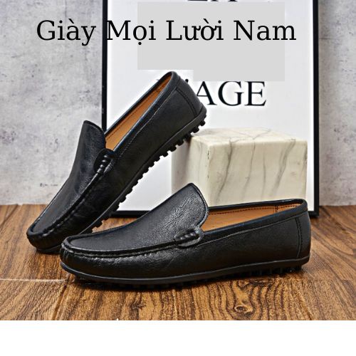 Giày Lười Nam Cao Cấp,Giày Mọi Công Sở  Siêu Mềm Siêu Êm Dáng Trẻ