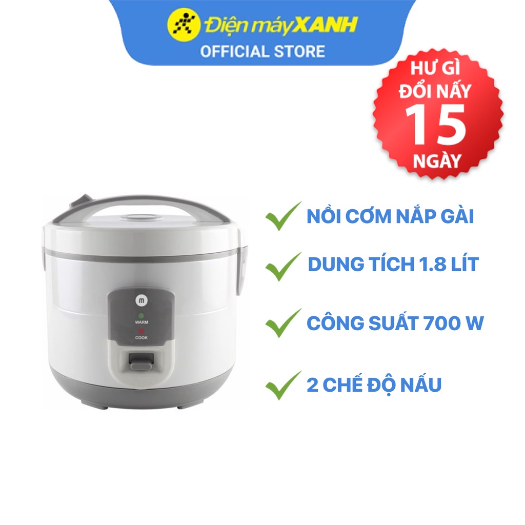 [Mã ELHADEV giảm 4% đơn 300K] Nồi cơm niêu điện Mishio 1.8 lít MK-248