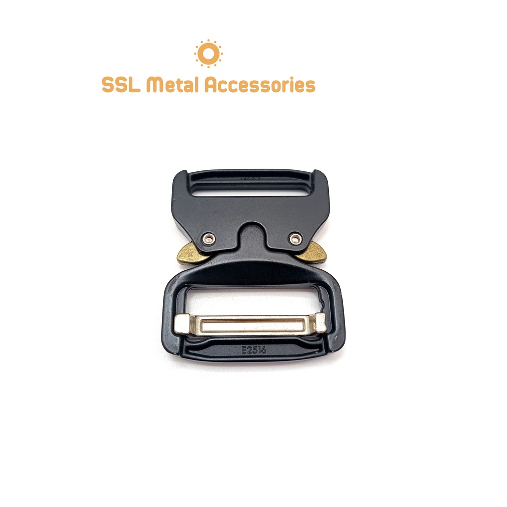 Khóa cài kim loại thời trang cao cấp cài tháo nhanh tiện dụng cho balo, túi xách E2516  62mm*51mm*39mm -H1-6A