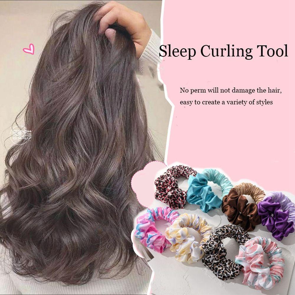 Dây Buộc Tóc Co Giãn 15H Cỡ Lớn In Họa Tiết Hoa Dễ Thương Phong Cách Hàn Quốc