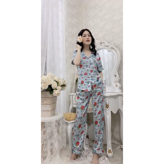 [Free Ship] LỤA SATIN TAY NGẮN QUẦN DÀI có size