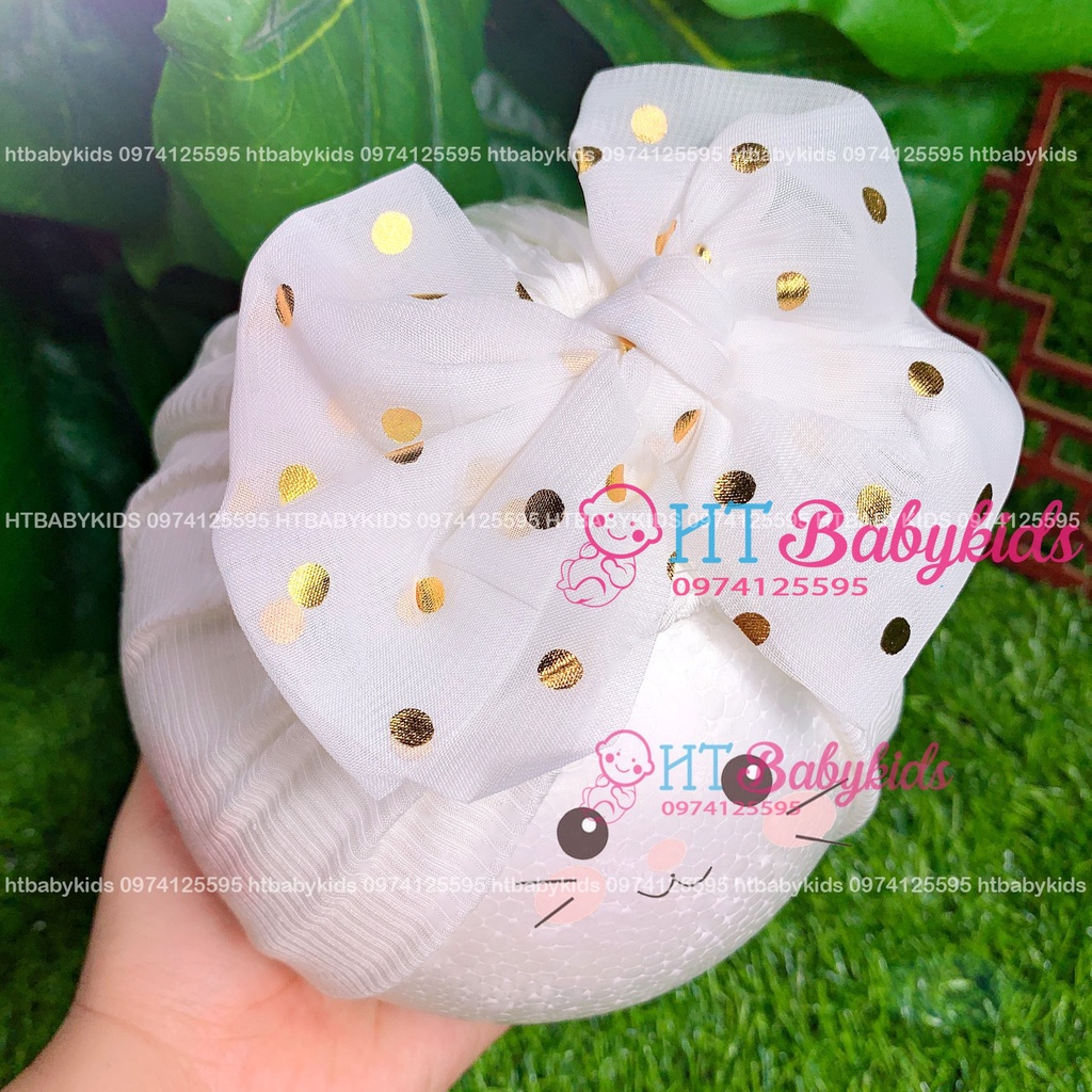 [ HÀNG LOẠI 1 ] Tuban Cho Bé Gái Trắng Nơ Bi [ SIÊU MỀM MỊN CHO BÉ SƠ SINH ]
