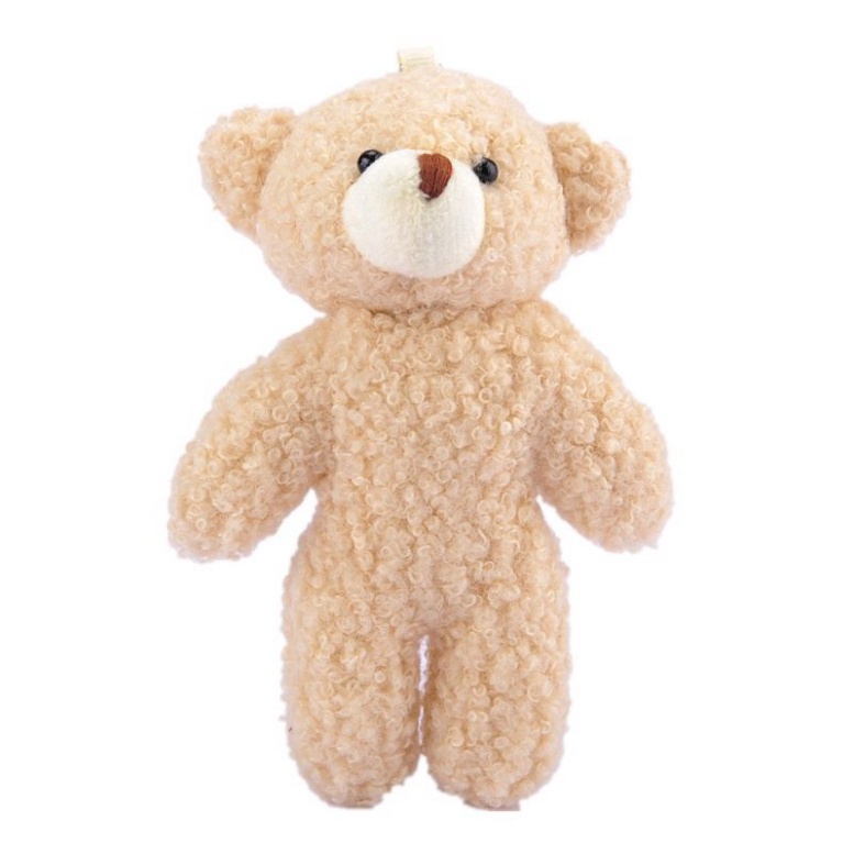 0Móc khoá gấu bông mini dễ thương treo trang trí balo túi cặp xách