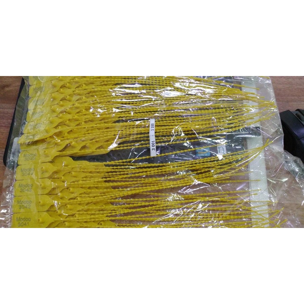 50 chiếc - Seal khóa niêm phong kẹp chì dây rút nhựa đốt trúc 250mm