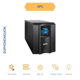 Bộ lưu điện ups apc 1000va 600w màn hình lcd smc1000ic - hàng chính hãng