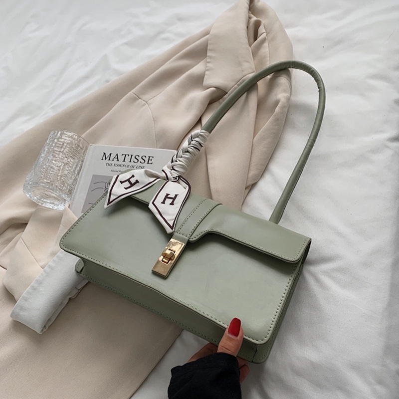 Túi Đeo Vai Hình Vuông Cỡ Nhỏ Phối Dây Ruy Băng Đơn Giản Thời Trang Cho Nữ