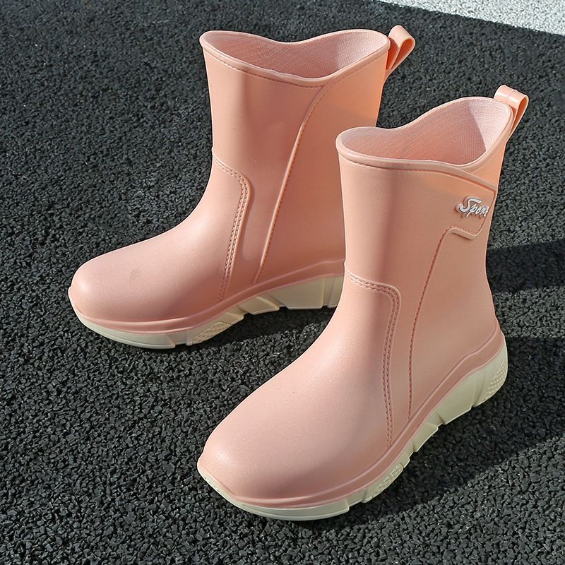Ủng Đi Mưa Siêu Nhẹ Chống Thấm Nước Thời Trang Hàn Quốc Cho Người Lớn