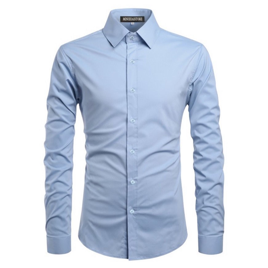 Áo sơ mi lụa dài tay nam LB027, vải dày, mát , đường may sắc sảo, áo sơ mi cao cấp LB1990 store | BigBuy360 - bigbuy360.vn