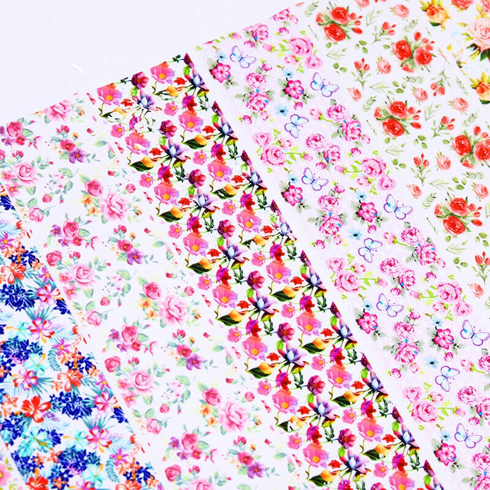 [Hàng mới về] Set 10 sticker trang trí móng nghệ thuật hình hoa đẹp mắt