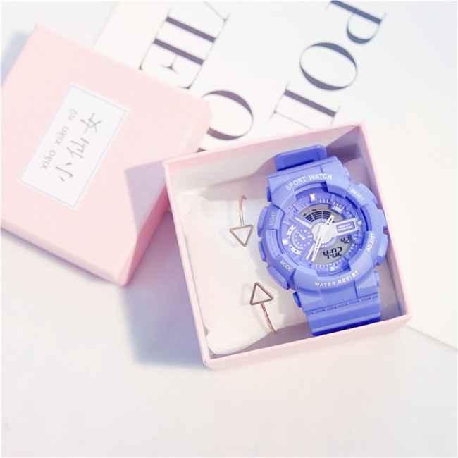 Đồng hồ nữ chống nước chính hãng đẹp mặt tròn thời trang cao cấp SHHORS sport watch