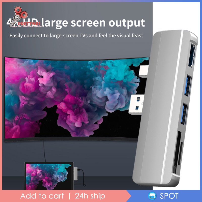 Hub Chia Cổng USB 3.0 Hub Cho Surface Pro 4 / 5 / 6 4K HDMI