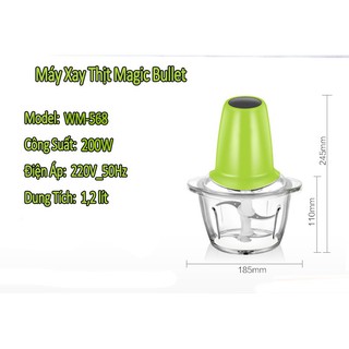 MÁY XAY THỊT CỐI THUỶ TINH MAGIC HOME