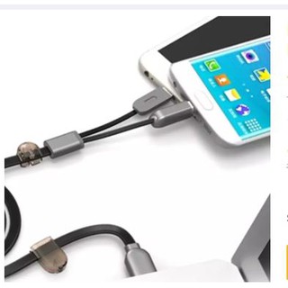 Dây cáp sạc 2 in 1 Lightning và Micro USB Remax Same Time