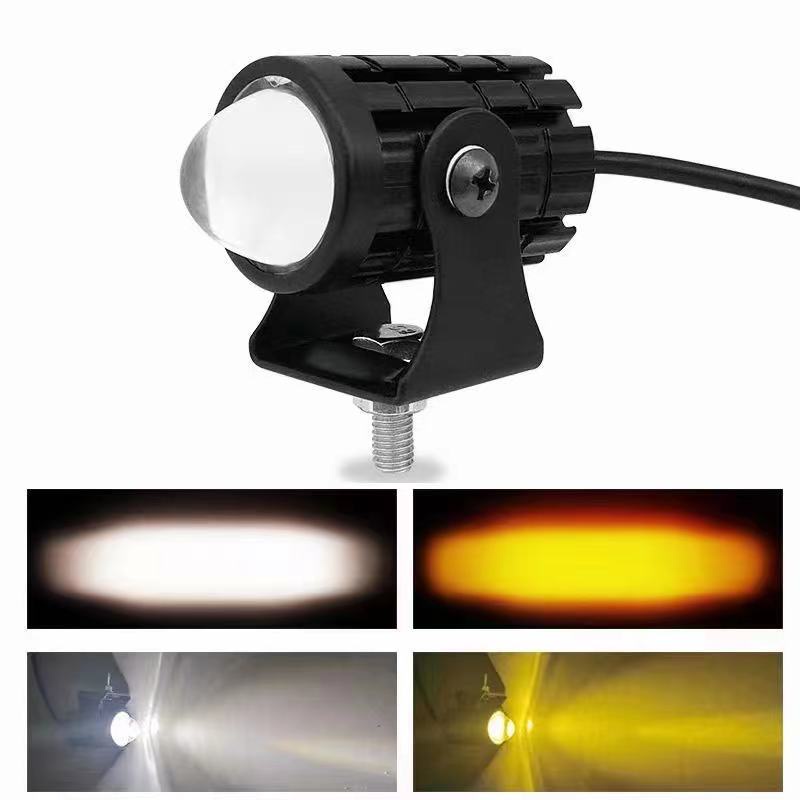 Đèn LED Bi cầu 2 màu 12w siêu sáng chất lượng cao cho mô tô