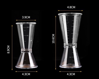 Jigger pha chế nhựa pc