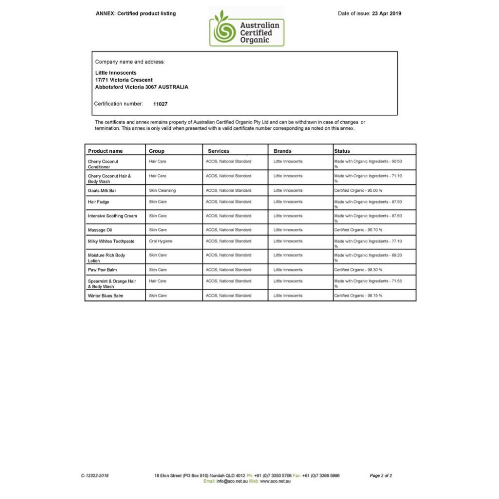 Dầu bôi ấm ngực phòng ngừa cảm cúm,giảm ho,nghẹt mũi từ Khuynh Diệp Little Innoscents winter blue balm Úc