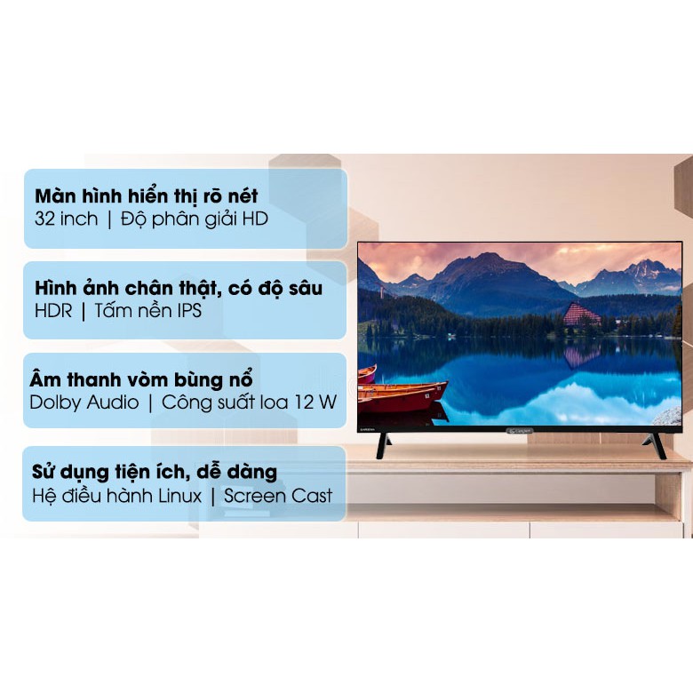 Smart Tivi Casper 32 inch 32HX6200 Bán Chạy, Tivi Nhập Khẩu Thái Lan Giá Rẻ