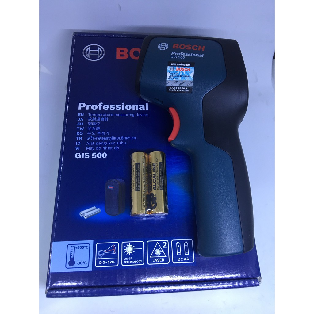 Máy dò nhiệt độ môi trường Bosch GIS 500