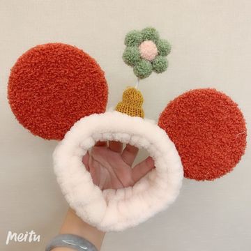 1 cái Băng đô Mickey Sáng Tạo Phim Hoạt Hình Hoa Nhỏ Rửa Mặt Băng Đô Mùa Thu Và Mùa Đông Sang Trọng Rửa Mặt Trang Điểm Băng Đô Trang Điểm