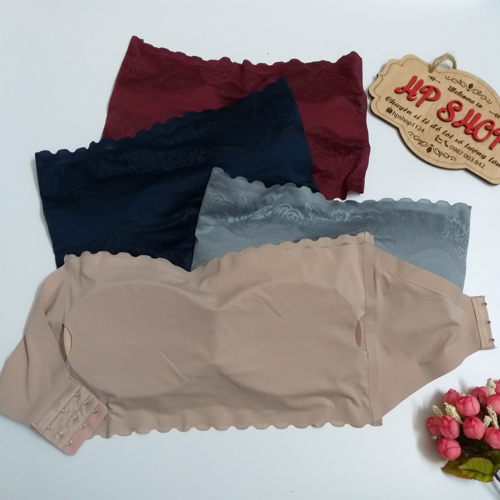 THANH LÝ Áo bra đúc không dây phối ren mềm mại 6030